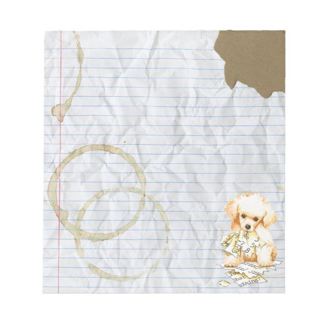Bloc De Notas My Toy Poodle Ate my Lesage Plan (Frente)
