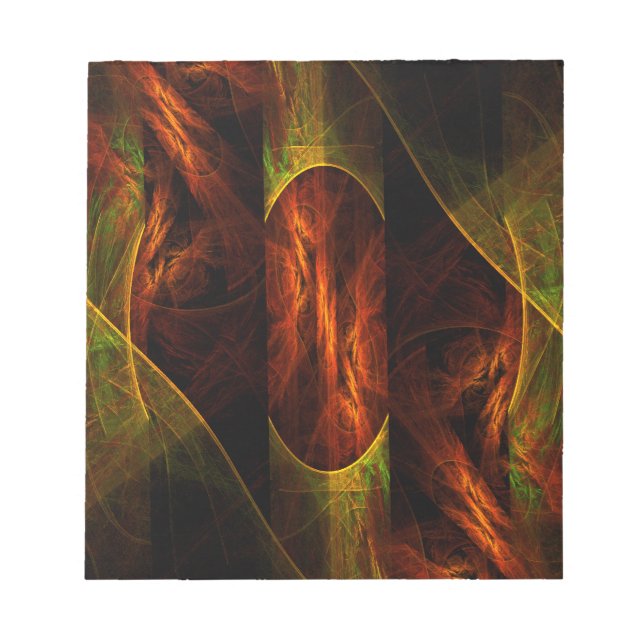 Bloc De Notas Mystique Jungle Resumen Art Notepad (Frente)