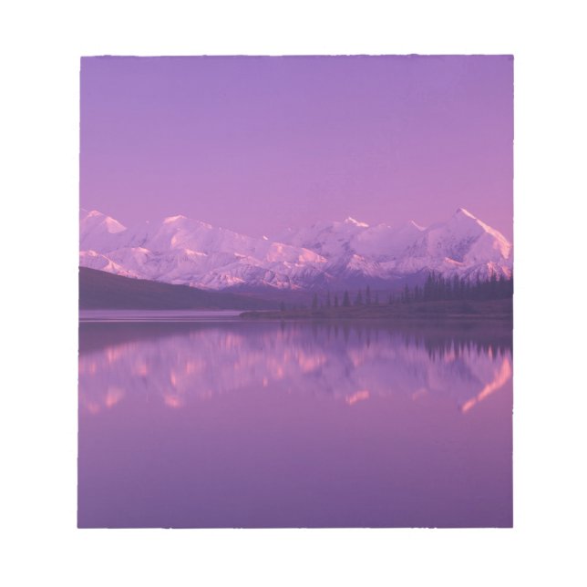 Bloc De Notas NA, EE. UU., Alaska, Parque Nacional Denali, Lago  (Frente)