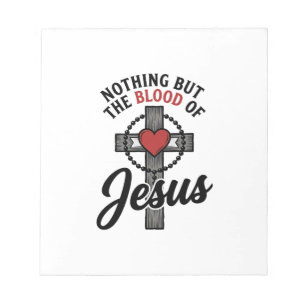 Bloc De Notas Nada Más Que La Sangre De Jesús Camiseta Cruz Vint