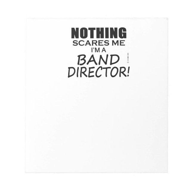 Bloc De Notas Nada me asusta, director de banda (Frente)