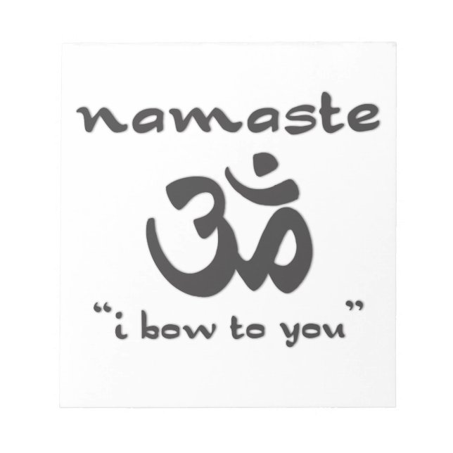 Bloc De Notas Namaste - Te Inclino (Frente)