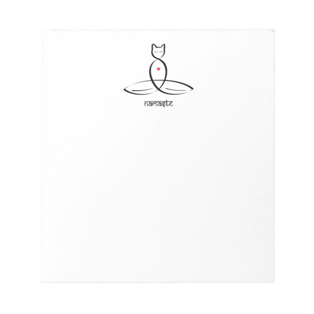 Bloc De Notas Namaste - Texto de estilo sánscrito. (Frente)