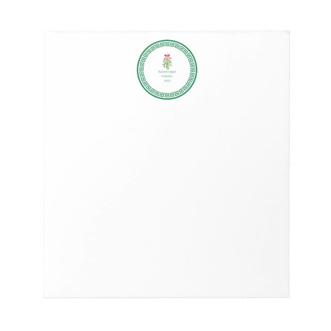 Bloc De Notas Nantucket Christmas Stroll Notepad (Frente)