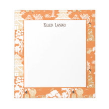 Naranja Chinoiserie Pagodas