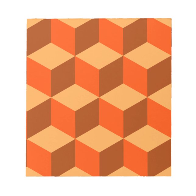 Bloc De Notas Naranja Cubes (Frente)