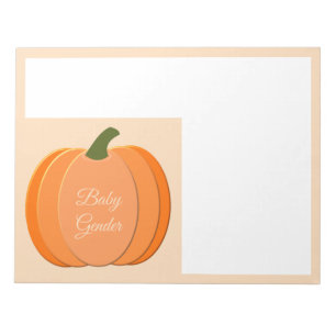 Bloc De Notas Naranja Cuto Sexo Personalizado Neutral de calabaz