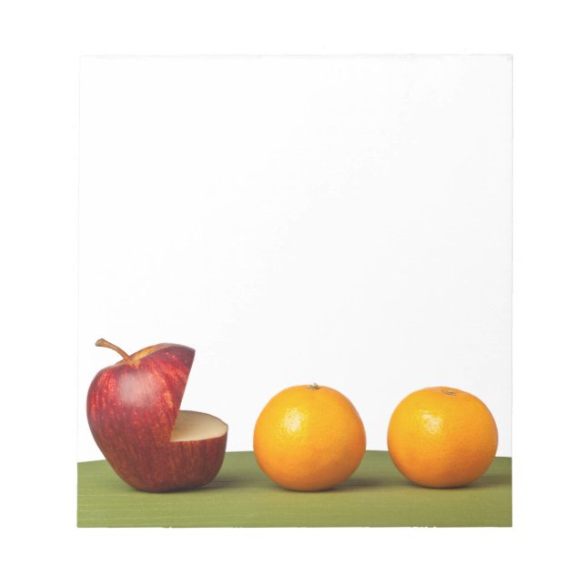Bloc De Notas Naranja de Apple eat (Frente)