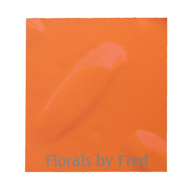 Bloc De Notas Naranja Diamondplate Notepad (Frente)