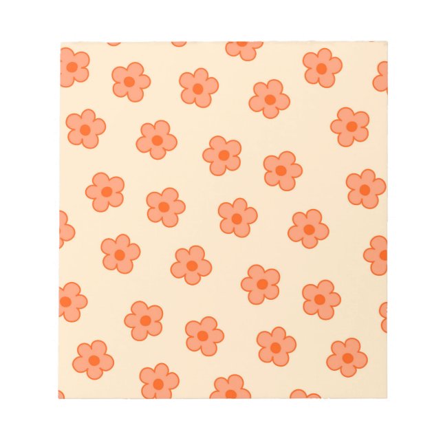 Bloc De Notas Naranja Hippie Peach Preppy (Frente)
