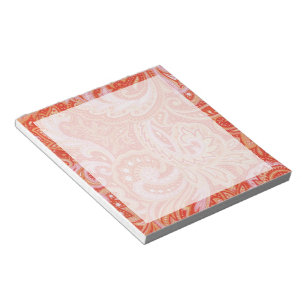 Bloc De Notas Naranja Paisley