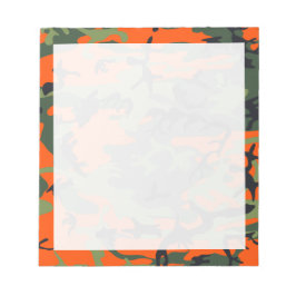 Bloc De Notas Naranja, Verde, Camuflaje Camuflado Negro