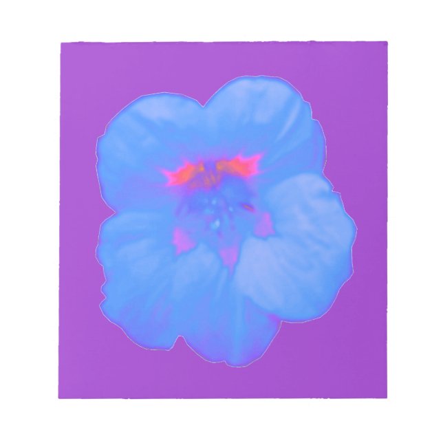 Bloc De Notas Nasturtium Bright Blue Notepad (Frente)