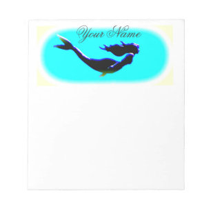 Bloc De Notas natación subacuática de la sirena