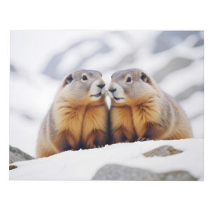 Bloc De Notas Naturaleza animal marmota Cuidado de la vida silve