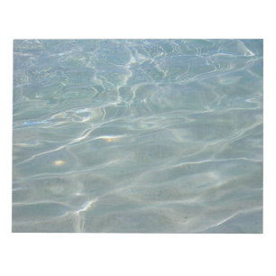 Bloc De Notas Naturaleza azul del Resumen del Agua del Caribe