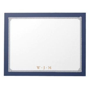 Bloc De Notas Nautical Knot elegante notepad