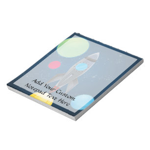 Bloc De Notas Nave de Rocket del espacio exterior