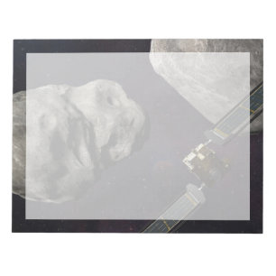 Bloc De Notas Nave Espacial Dart Y El Líquido Antes Del Impacto