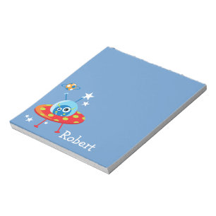 Bloc De Notas Nave espacial extranjera linda personalizada