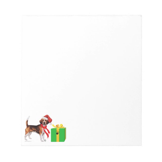Bloc De Notas Navidad Beagle (Frente)