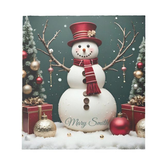 Bloc De Notas Navidad vintage - Notepad (Frente)