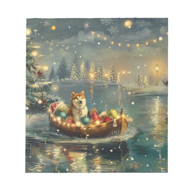 Bloc De Notas Navidades Akita Festividad (Frente)