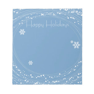 Bloc De Notas navidades azules