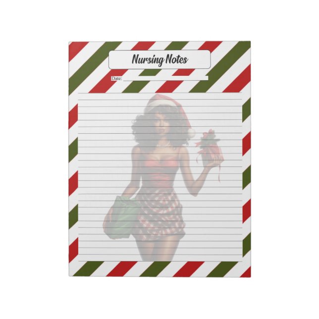 Bloc De Notas Navidades Beauty Pinup_ Nurse Notes (Lado Izquierdo)