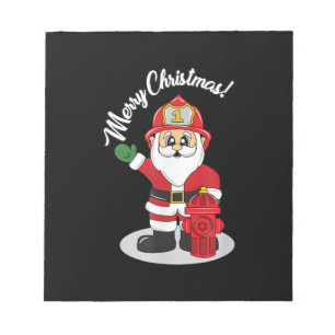 Bloc De Notas Navidades Bombero Santa Winter
