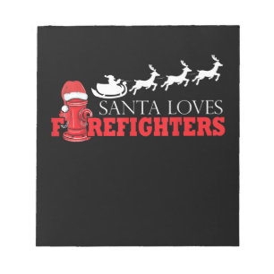 Bloc De Notas Navidades bomberos regalos Papá Noel Bombero
