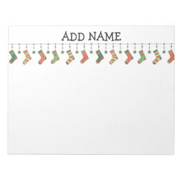 Bloc De Notas Navidades calcetean medias estacionales garland te