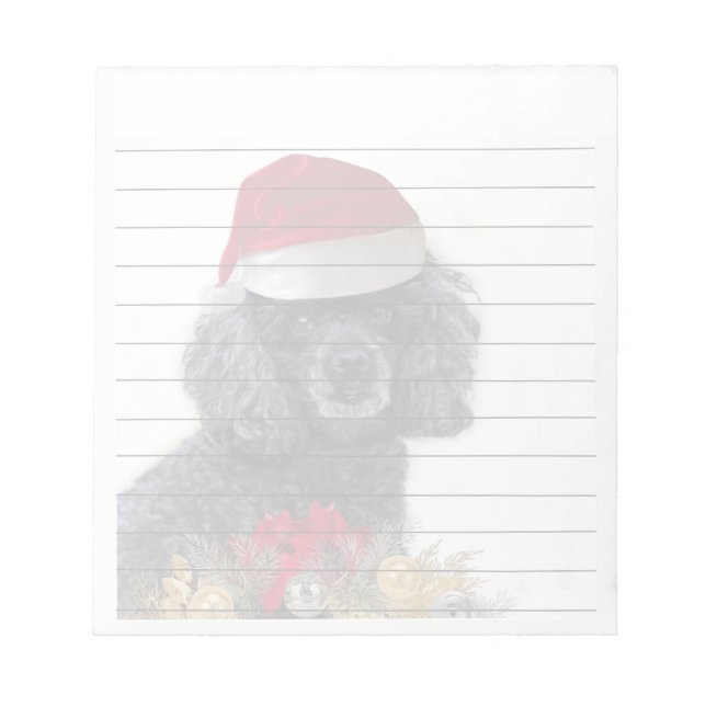 Bloc De Notas Navidades carabina de perro canino notepad (Frente)