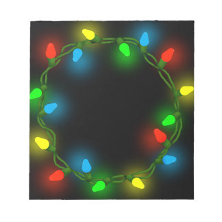 Bloc De Notas Navidades con luces redondas