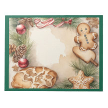 Navidades Cookies Platter Notepad