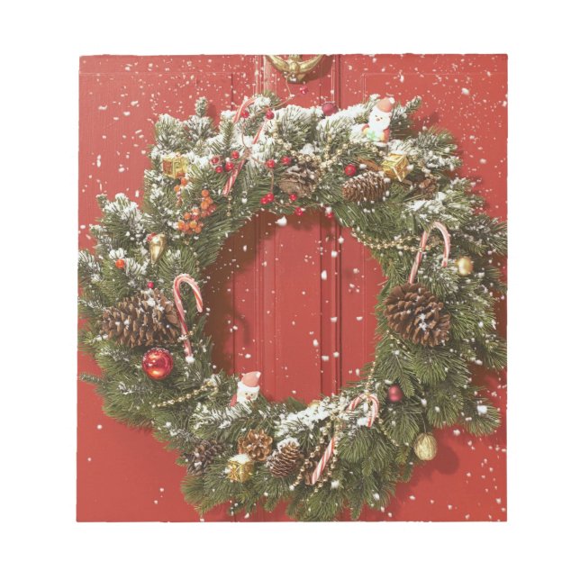 Bloc De Notas Navidades coronaban una puerta (Frente)