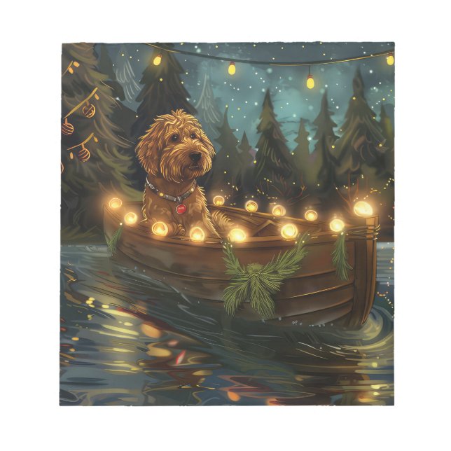 Bloc De Notas Navidades de Bernedoodle (Frente)