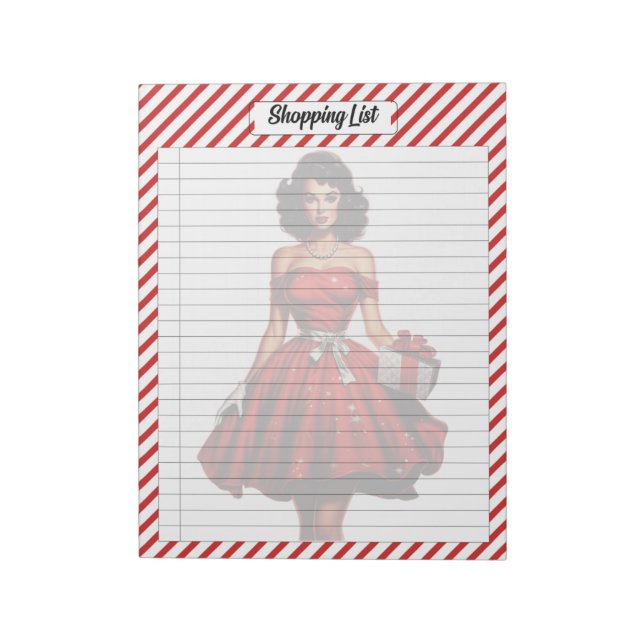 Bloc De Notas Navidades de Candy Cane (Lado Izquierdo)