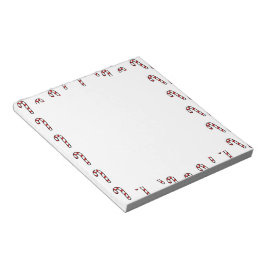 Bloc De Notas Navidades de caramelos en blanco