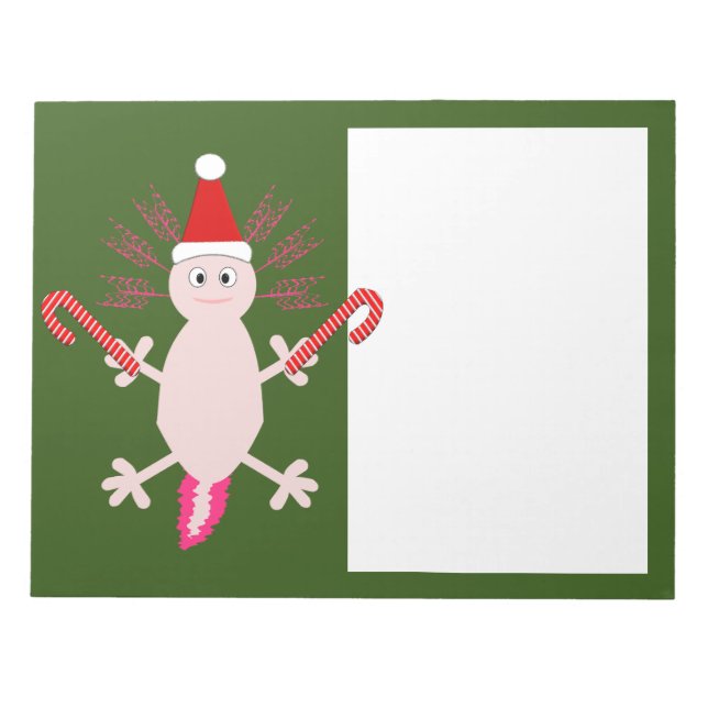 Bloc De Notas Navidades de Cute Axolotl (Frente)