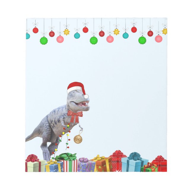 Bloc De Notas Navidades de dinosaurios 5 x 6 (Frente)