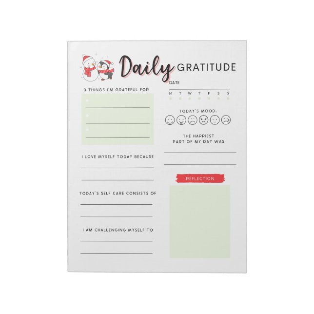 Bloc De Notas Navidades de Gratitude Daily (Lado Izquierdo)