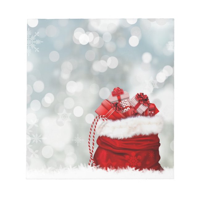 Bloc De Notas Navidades de la despedida de regalos (Frente)