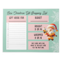 Navidades de nombres personalizados Lista de compr