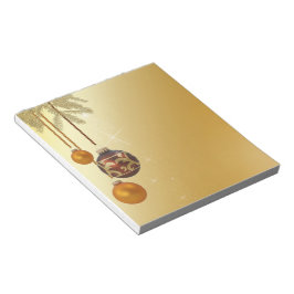 Bloc De Notas Navidades de oro elegantes