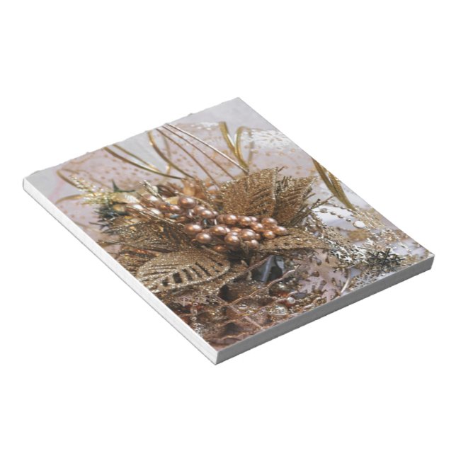 Bloc De Notas Navidades de oro festivo (Lado Derecho)