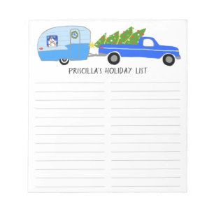 Bloc De Notas Navidades de RV Cute Trailer Compras