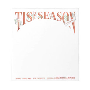 Bloc De Notas Navidades De Temporada Con Cartas Mano