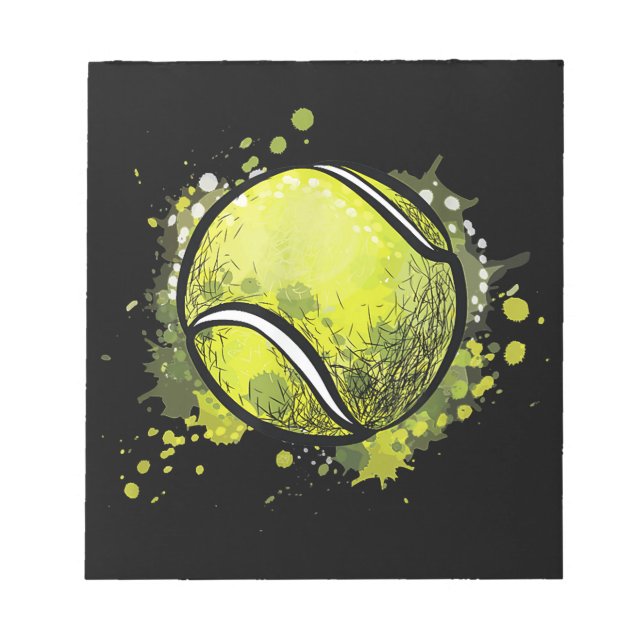 Bloc De Notas Navidades De Tenis Ball Deportes Y Tenis Lover (Frente)