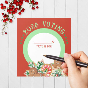 Bloc De Notas Navidades de vacaciones Cookie Voting Notepad Pack